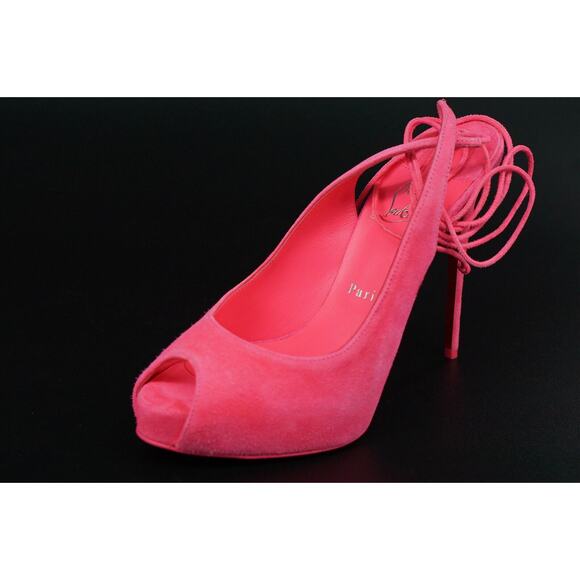 Christian Louboutin Lace Up NVP 120 Platform Ankle Wrap Sandals SZ 38.5 NIB $995 - Picture 3 of 12